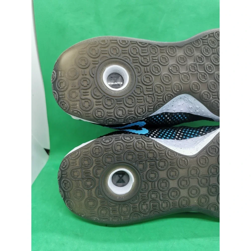 Nike PG 4 Paul George Black Wolf Grey Teal Blue Men Size 11 Basketball Shoes C8